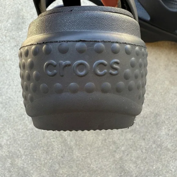 CROCS Dark Gray Platform Sandals - Picture 9 of 15